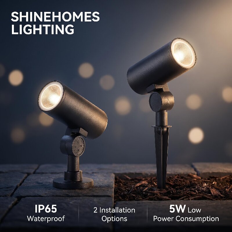 Customized IP65 Waterproof 5W LED Landscape Spotlight 2 Installation Options Outdoor Tree Uplight for Landscape Projects