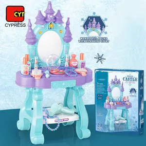 Putri Istana Impian Meja Rias Mainan Anak-anak Berpura-pura Mainan Prasekolah Gadis Berpakaian Mainan Kecantikan Set