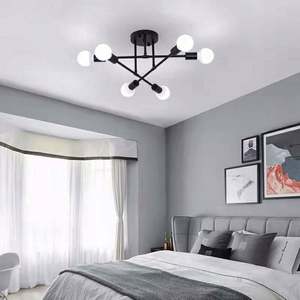 Lámpara de Techo de Estilo Industrial Nórdico Simple para Sala de Estar, Dormitorio, Habitación Infantil, Araña de Aluminio de Varias Luces - Product Image 3