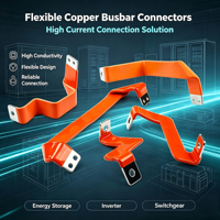 Barre omnibus en cuivre flexible série C11010, revêtement PVC, pour distribution d'énergie des batteries