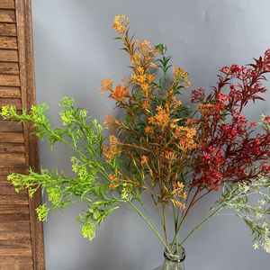 ดอกมะลิประดิษฐ์จินซี สีขาว แดง ส้ม เขียว ทำจากพลาสติก สำหรับตกแต่งงานแต่งงาน ถ่ายภาพกลางแจ้ง และตกแต่งบ้าน - Product Image 2
