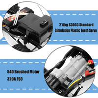 Voiture RC à l'échelle 1/10, camionnette 4x4 RC HG P407 Rock Crawler RTR, jouet pour enfants, cadeaux, tout-terrain Trx4