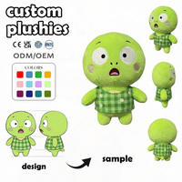 Fabricant de jouets en peluche personnalisés, faible MOQ, Axolotl en peluche rose doux avec robe, cadeaux d'anniversaire créatifs et culturels, poupée humaine en coton