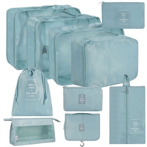 Lot de 10 sacs de rangement pour valise, cubes de compression, accessoires de voyage, organisateurs de bagages extensibles - Product Image 1