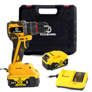 Perceuse à percussion professionnelle OEM avec batterie 21V, mandrin sans clé, moteur sans balais sans fil, légère pour la construction et les travaux métalliques - Product Image 6