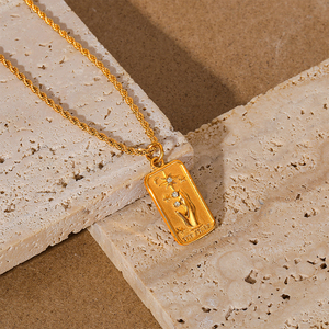 <span class=keywords><strong>Tarot</strong></span> Driedimensionale Reliëf Cz Achthoekige Hanger Niche Design Bloem Zonnegod Ketting Sieraden - Product Image 5