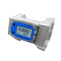 Mini débitmètre à turbine électronique de 1 pouce débitmètre d'essence de carburant diesel numérique