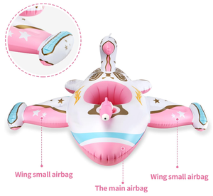 Swimbobo Cool Plane Baby <span class=keywords><strong>Swim</strong></span> <span class=keywords><strong>Ring</strong></span> Rosa Verano al aire libre Pistola de agua Jugar Inflable Niños Asiento Flotador para piscina Niños - Product Image 2