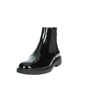 Bottines basses pour femme Geox D46QRE 00066 en cuir verni noir style Chelsea - Product Image 6