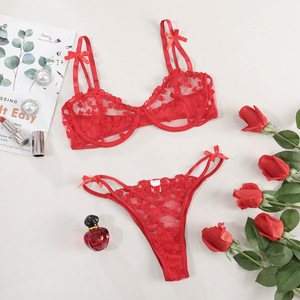 2021 nouveau Bow Design femmes <span class=keywords><strong>Sexy</strong></span> sous-vêtements/<span class=keywords><strong>Sexy</strong></span> Lingerie transparente <span class=keywords><strong>pour</strong></span> <span class=keywords><strong>cadeau</strong></span> de Saint-Valentin - Product Image 5