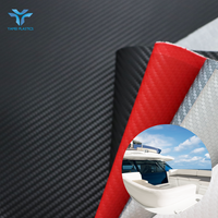 Hochwertiges Carbonfaser-Muster Glänzendes Synthetisches Marine-Vinyl Wasserdicht für Boot-Autositzbezüge Sofa Dekorative Polsterung