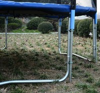 Accessoires pour poteaux en mousse de trampoline U-jump - Manches de compression de sécurité en mousse pour une utilisation commerciale et domestique (tailles de cadre de 8 à 15 pieds)