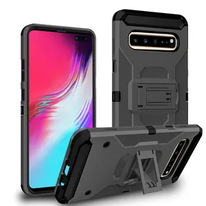 Coque de Téléphone Robuste Antichoc avec Clip de <span class=keywords><strong>Ceinture</strong></span> et Béquille pour <span class=keywords><strong>Samsung</strong></span> Galaxy <span class=keywords><strong>S10</strong></span> Plus S10e <span class=keywords><strong>S10</strong></span> 5G - Product Image 1