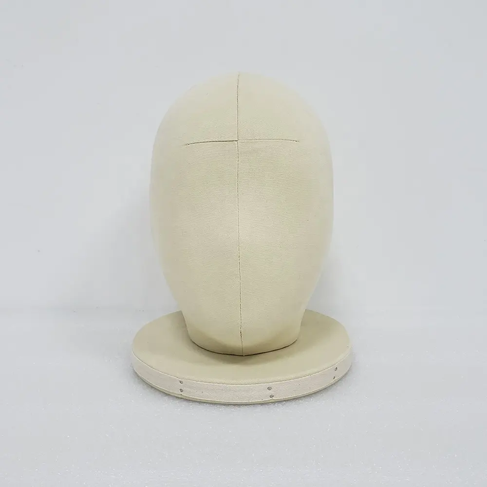 Velvet Fabric Head Form Mannequin Dummy Head Model For Hat Wig Make Up Shop Display