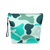 Pochette de voyage pour maquillage, pochette à main pour femme, sac organisateur, sac cosmétique personnalisé camouflage violet, POD 1 pièce MOQ, votre logo personnalisé
