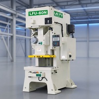 Presse mécanique à cadre en C LFU-80N de haute précision pour le poinçonnage de métaux de précision avec construction en acier