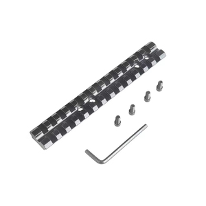 ฐานติดตั้งแบบแบน OEM ขนาด 140 มม. 13 ช่อง 21 มม. ปรับตำแหน่งได้หลายระดับ ฐานโค้ง 4 รู สำหรับไฟฉายแบบจุดแดง อุปกรณ์เสริมสำหรับกิจกรรมกลางแจ้ง - Product Image 5