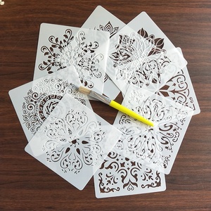 Set di 16 <span class=keywords><strong>Stencil</strong></span> Mandala per Decorazione Murale, 6 x 6 Pollici, Riutilizzabili per Pittura, Piastrelle, Pavimenti, Legno, Tessuti e Mobili - Product Image 2