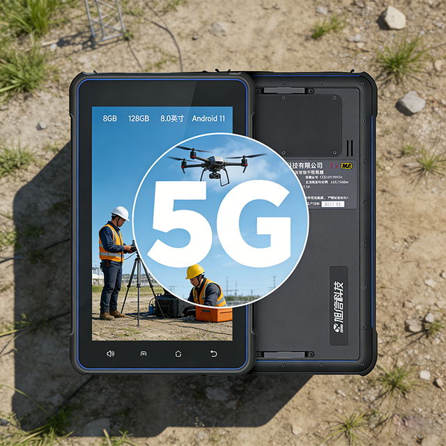 New 8-inch 5G Qualcomm Rugged Tablet NFC Android 11 Octa Core 8+128GB Capacitive Screen Industrial Handheld Terminal PDAs