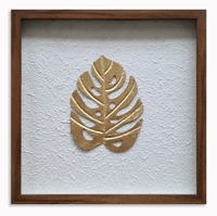 Boîte de présentation en plastique écologique classique faite à la main avec porte en verre pour œuvres d'art 3D, décoration de mariage et de maison