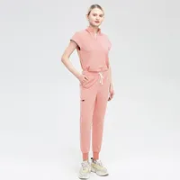 Tenues d'hôpital tissées de qualité supérieure, uniformes médicaux et d'infirmières, mélange polyester-spandex, fabrication professionnelle