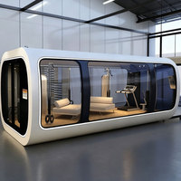 Cabines préfabriquées portables BODA - 20 pieds, 40 pieds, modulaires, écologiques, résistantes au feu, design moderne, bureaux modulaires, conteneurs extérieurs rapides