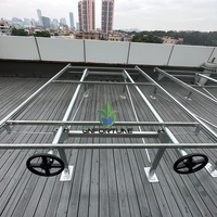 Kit d'hydroponie à flux et reflux économique 2026 – Canal NFT mobile en PVC, gouttière et tuyau pour laitue et basilic