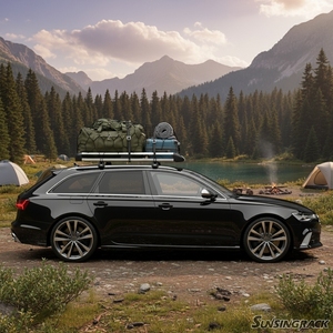 アルミ合金ユニバーサル取り外し可能ルーフラックバスケット荷物ラック4X4アクセサリー - Product Image 1