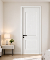 Vente d'usine : Portes intérieures en panneaux MDF/HDF avec remplissage en papier nid d'abeille, apprêtées blanches