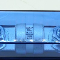 DC 250V AC/DC classe T Mega bloc de fusibles couvercle bleu corps noir porte-fusible pour voiture camion bateau RV onduleurs appareils haute puissance