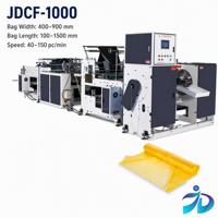Nouvelle machine de fabrication de sacs à déchets en LDPE/HDPE, très populaire, automatique, pour sacs C-F et nappes, avec PLC Delta, moteur Teco, roulement et moteur.