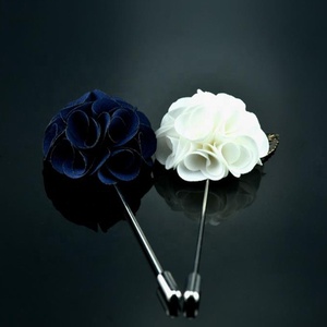 Handmade Fashion Broche Lapel Pin Folha tecido colorido e flor Design para homens e mulheres - Product Image 2