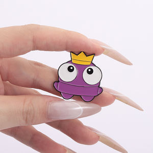 Humoristique et drôle <span class=keywords><strong>gros</strong></span> yeux personnage émail broches dessin animé figurines créatives broches personnalisées revers sac à dos Badges bijoux cadeau - Product Image 4