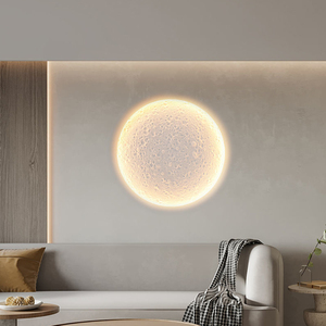 Настенный светильник Moon 10W 20W LED, гипсовый, круглый, встраиваемый, для декоративного освещения гостиной и спальни - Product Image 1