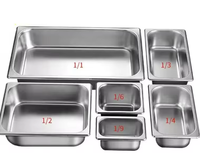 Gastronorm GN Pan 1/2 Poêle à gelato multi-profondeur en acier inoxydable pour hôtels et restaurants
