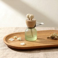 Diffuseur de parfum pour voiture personnalisable avec logo, 8 ml, flacon en verre vide, impression sérigraphiée sur bois