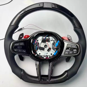 Volante Deportivo Personalizado de Fibra de Carbono con Calefacción M6 para <span class=keywords><strong>BMW</strong></span> M3 G80 M4 G82 <span class=keywords><strong>M5</strong></span> F90 M8 X3m X4m X5m X6m G30 G20 G05 - Product Image 6