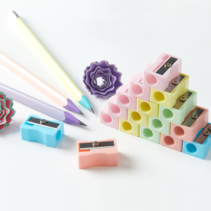 Mini pastel màu đơn lỗ giá rẻ mài lớn hình tam giác bút chì mài 8mm 10mm - Product Image 1