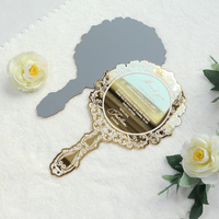 Maßgefertigte Goldene Spiegel-Acryl-Plakette im Vintage-Handform-Design als Dankeschön-Geschenk für Hochzeiten, Geburtstage und Partys