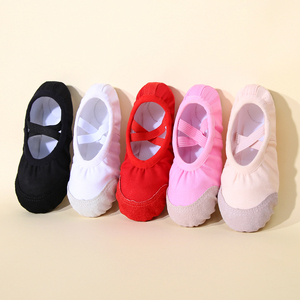 Scarpette da Ballo per Ragazze e Donne con Suola Morbida, Multicolore, con Fascia Elastica Incrociata, Calzature per Allenamento di Danza - Product Image 2