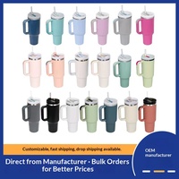 Gobelet isotherme sous vide en acier inoxydable 304 de 40 oz avec affichage de la température et paille, design portable pour cadeaux d'affaires - Coffret cadeau