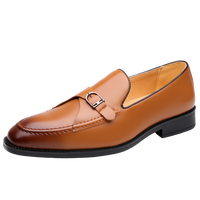 Mocassins à lacets polyvalents et élégants pour hommes, chaussures décontractées en cuir à plateforme, respirantes avec amorti en maille, antidérapantes et lumineuses, couleur intemporelle