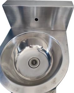 Toilette et lavabo combinés au <span class=keywords><strong>sol</strong></span> en acier inoxydable résistant au vandalisme de conception moderne pour prisons - Product Image 3