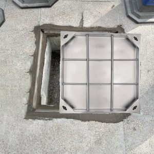 24x24 inch vô hình thép không gỉ <span class=keywords><strong>manhole</strong></span> bìa và khung lõm vuông nước thải bìa và cơ sở cho sử dụng ngoài trời - Product Image 1