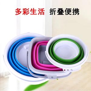 Cubo Plegable Portátil de 6-10L, Plástico Ligero Multiusos para Pesca al Aire Libre, Lavado de Autos y Uso Doméstico - Product Image 2