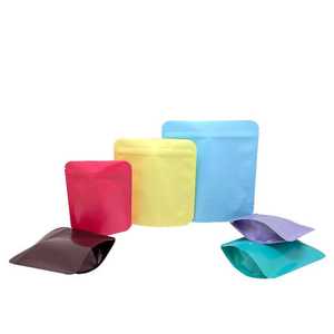 Bolsa con Cierre Zip de Diseño Popular en Color Macaron para Empaque de Joyería, Bolsa Pequeña Doypack para Granos de Café, Cereales y Alimentos Secos - Product Image 2