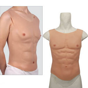 Costume musculaire en silicone pour cosplay, faux muscles abdominaux, qualité supérieure, musculation réaliste pour les fêtes - Product Image 6