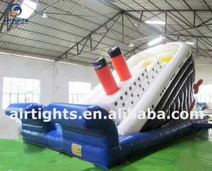 Nhà máy bán cường độ cao tùy chỉnh toboggan inflable chìm Titanic Inflatable Bouncer trượt - Product Image 2