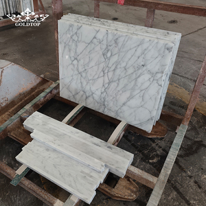 GOLDTOP STONE Polished Statuario Venato Marble Countertop for Modern Hotel and Kitchen Countertop Bathroom Vanity - Product Image 1