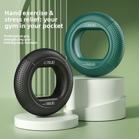 Anneau de préhension en silicone écologique de qualité supérieure, renforceur de doigts réglable 20-80 LB pour le renforcement musculaire